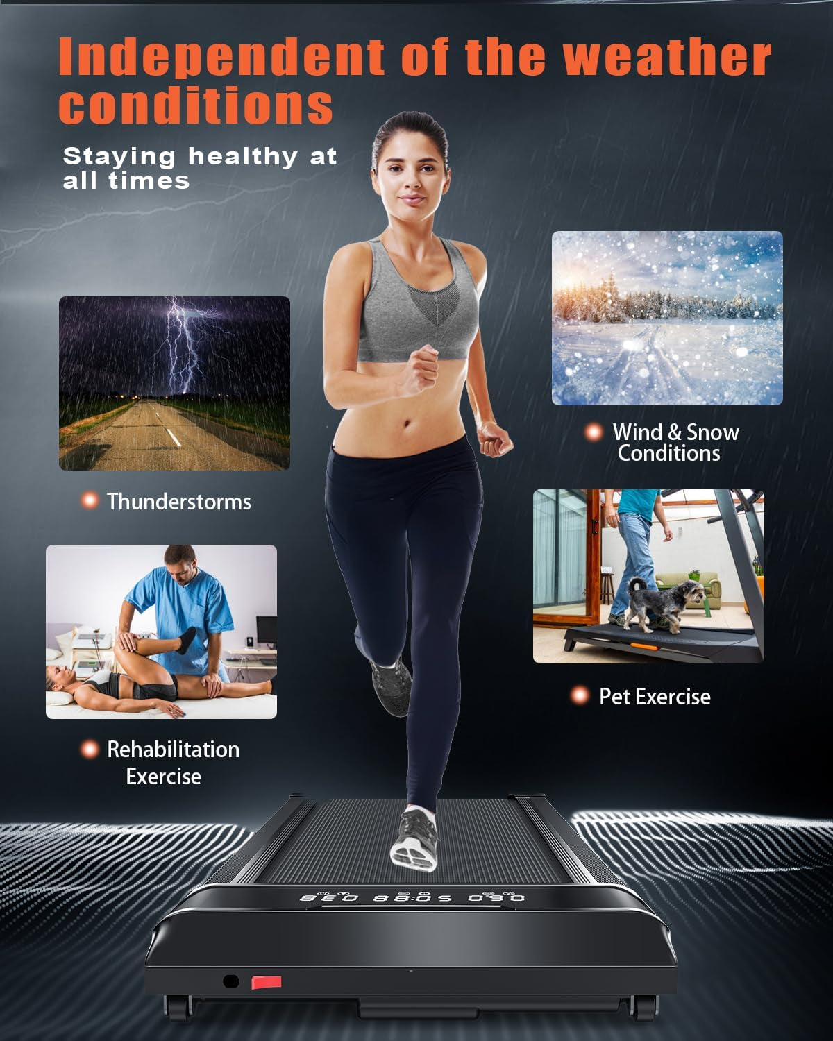Walking Pad Treadmill with Incline, 5% Incline & 5MPH under Desk Portable Treadmill for Home Office, Compact & Small, Ultra Quiet with 300+ Lb Capacity