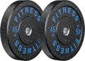 Weight Plates, 2-Inch Weights Plates Set, Floor Protective Rubber Weight Plates, 10-600Lbs Bumper Plates for Barbell Strength Training & Weightlifting (Single/Pair/Full Set)